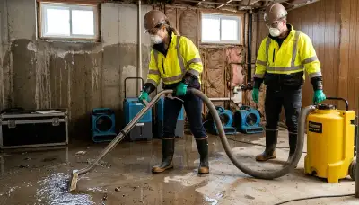 Basement flood cleanup in Greensboro, NC by water damage restoration pros