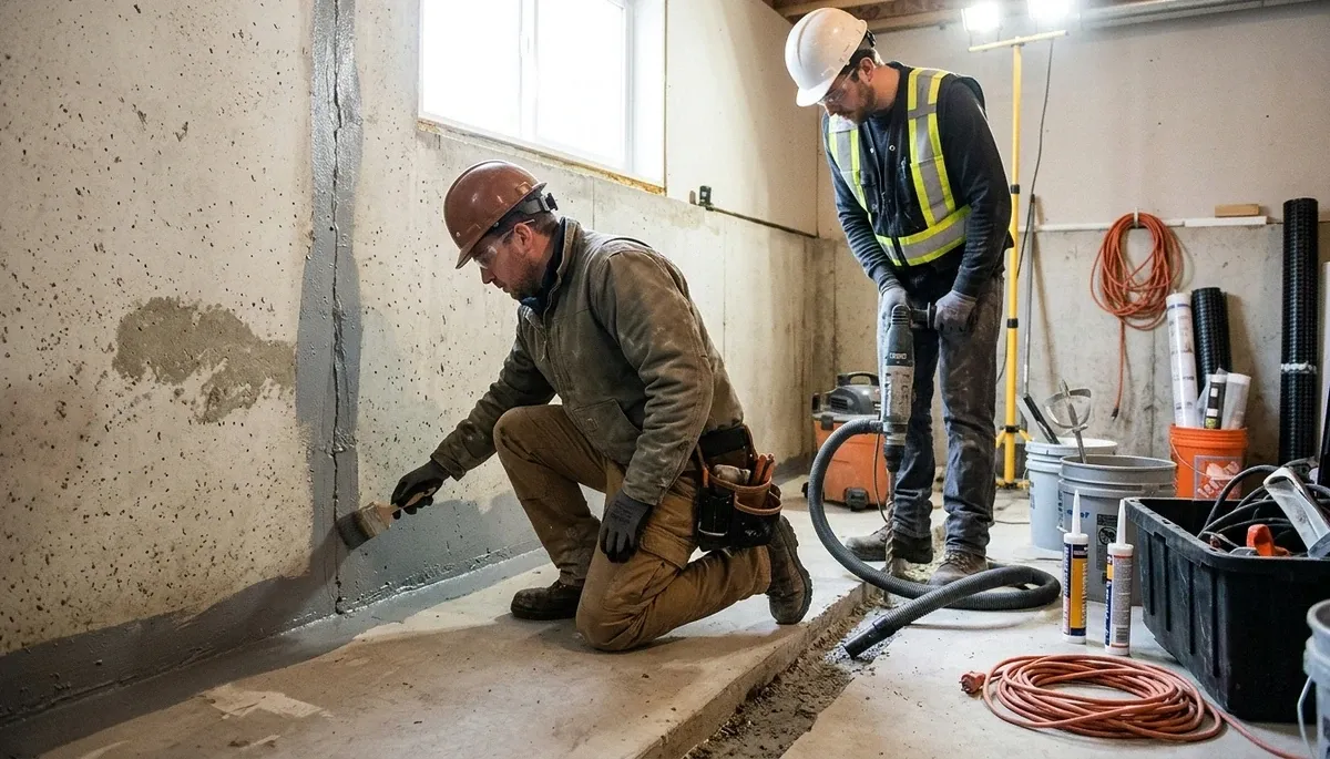 Greensboro, NC basement waterproofing for water damage prevention and moisture control