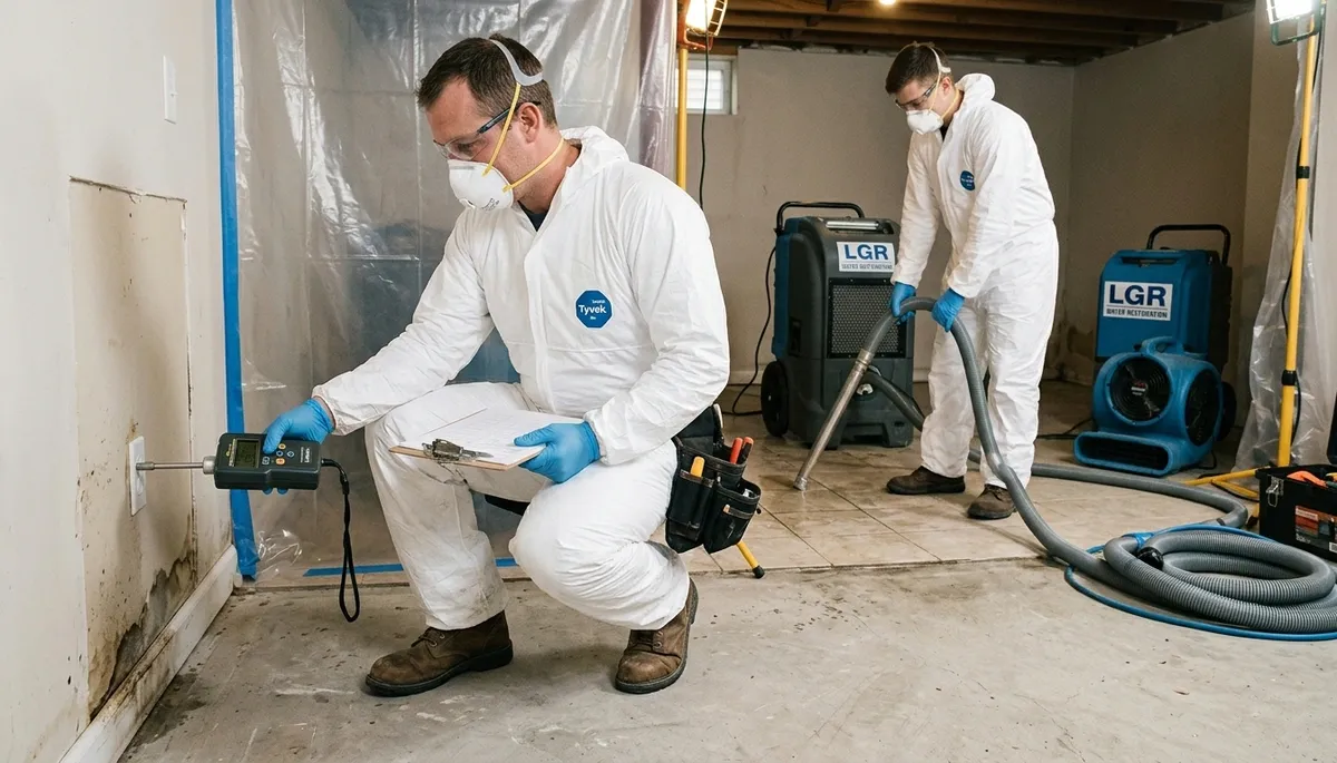 Greensboro, NC water damage restoration team providing 24/7 emergency cleanup and repair