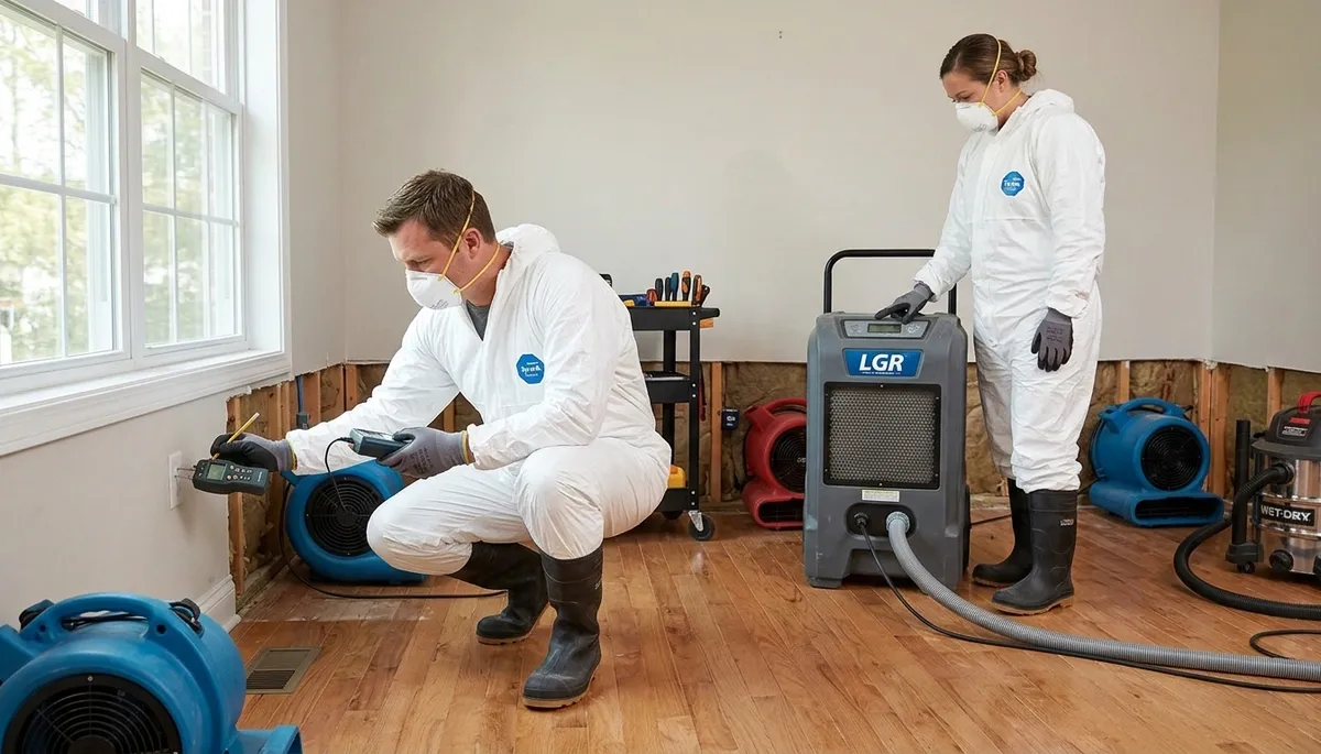 Water damage restoration crew serving homes in Greensboro, NC
