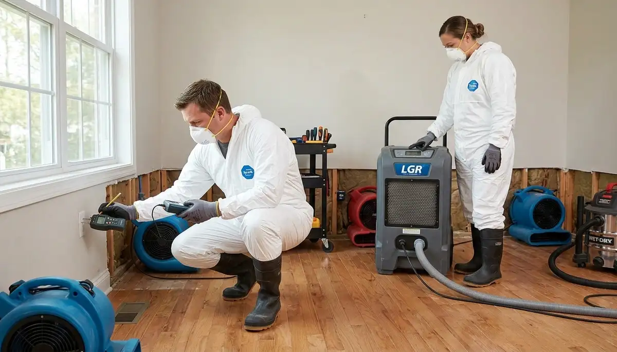 Water damage restoration crew serving homes in Greensboro, NC