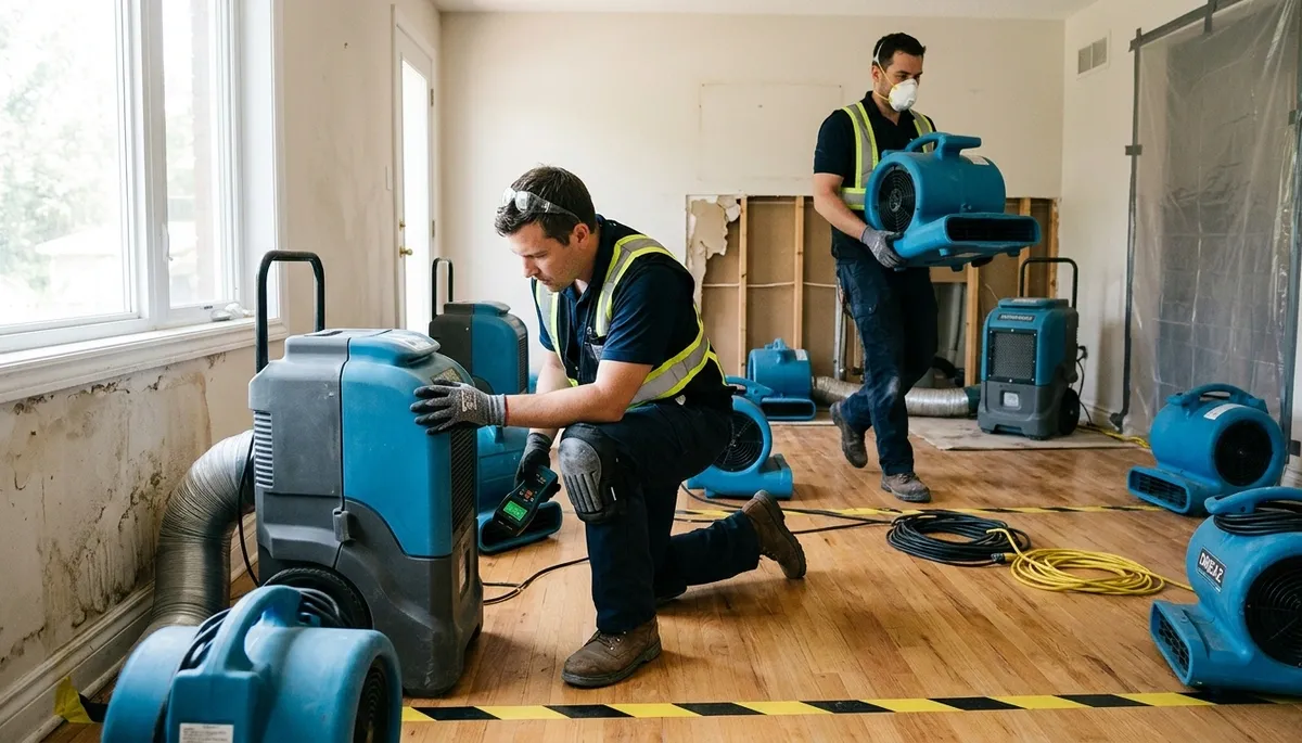 Structural drying service for water-damaged homes in Greensboro, NC