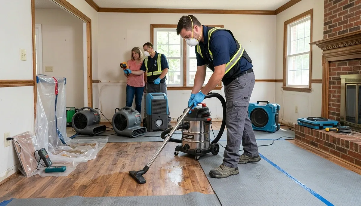 Water damage restoration team serving Greensboro, NC for fast cleanup and repair