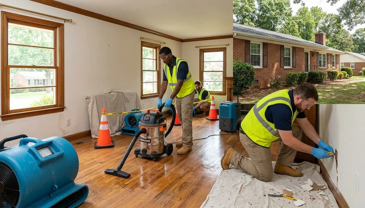 Water damage restoration team in Greensboro, NC serving homes and businesses