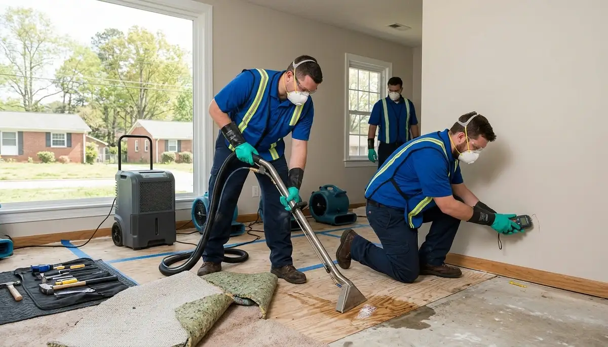 Water damage restoration services in Greensboro, NC