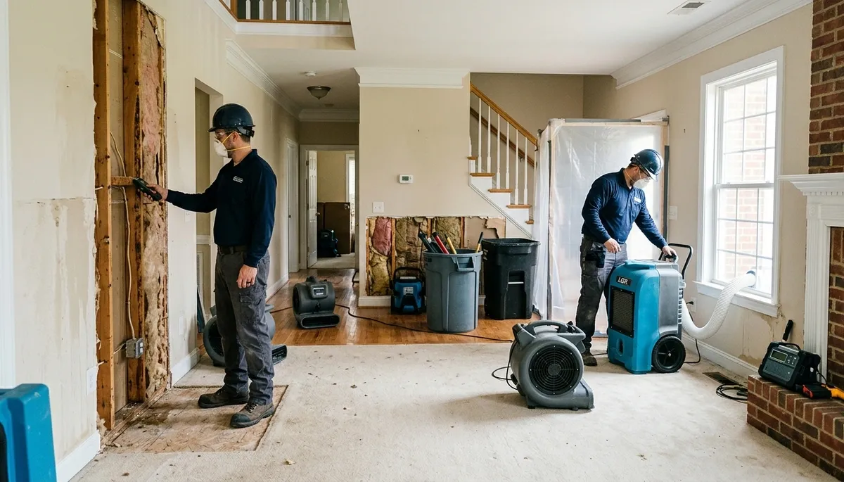 Water damage restoration team serving Greensboro, NC for fast cleanup and repair