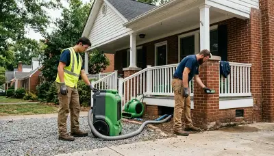 Water damage restoration team in Greensboro, NC serving homes and businesses