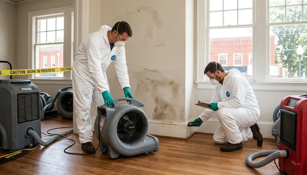 Water damage restoration team serving Greensboro, NC for residential and commercial properties