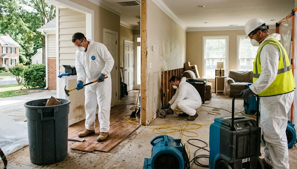 Water damage restoration team serving Greensboro, NC for fast home and business cleanup