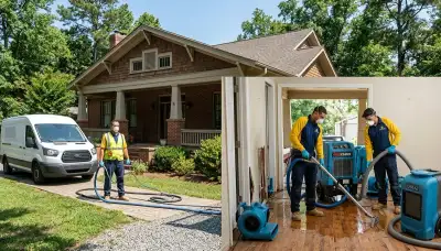 Water damage restoration services in Greensboro, NC by local cleanup professionals