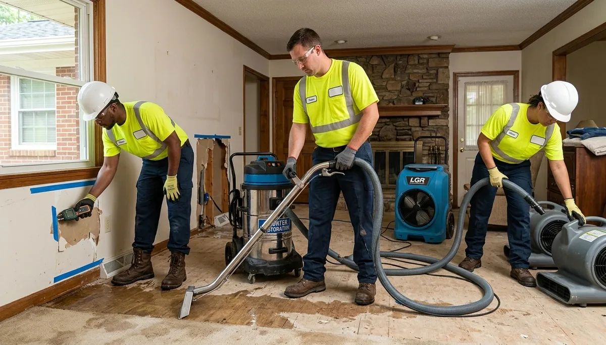 Water damage restoration team serving Greensboro, NC for fast cleanup and repair