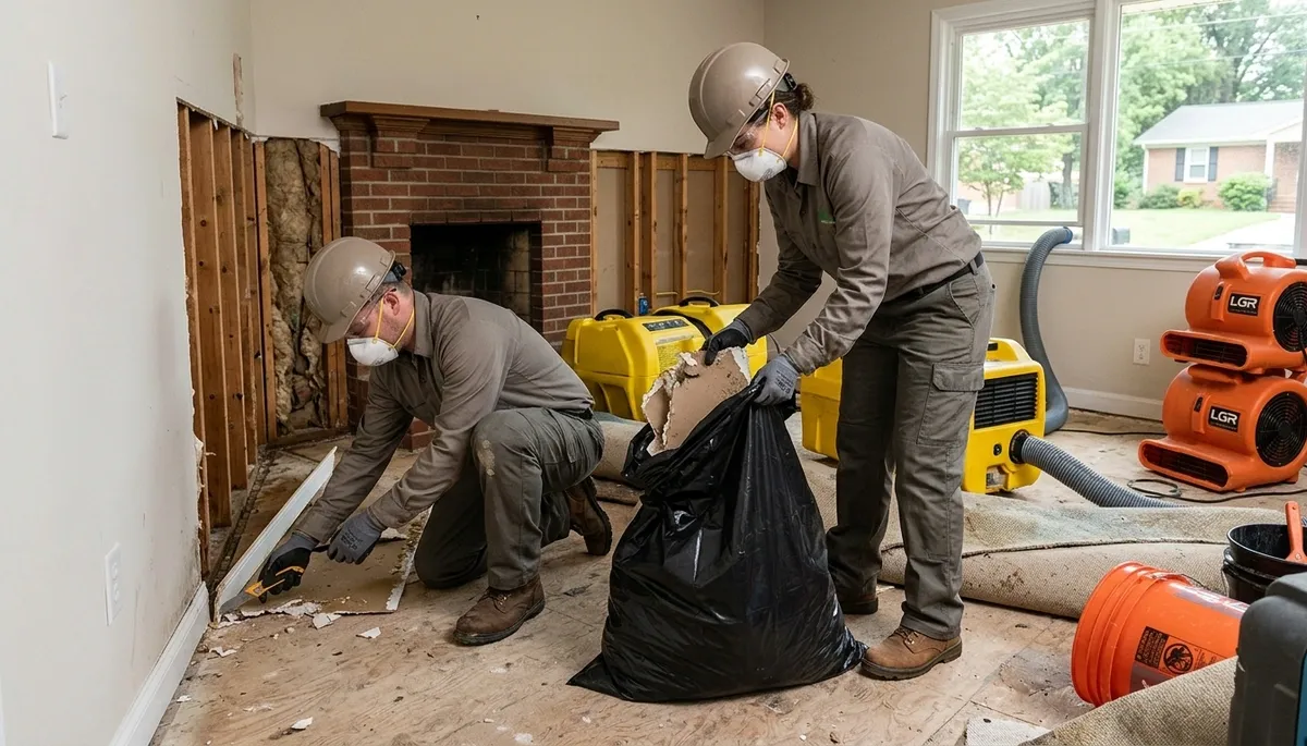 Water damage restoration team in Greensboro, NC serving local homes and businesses