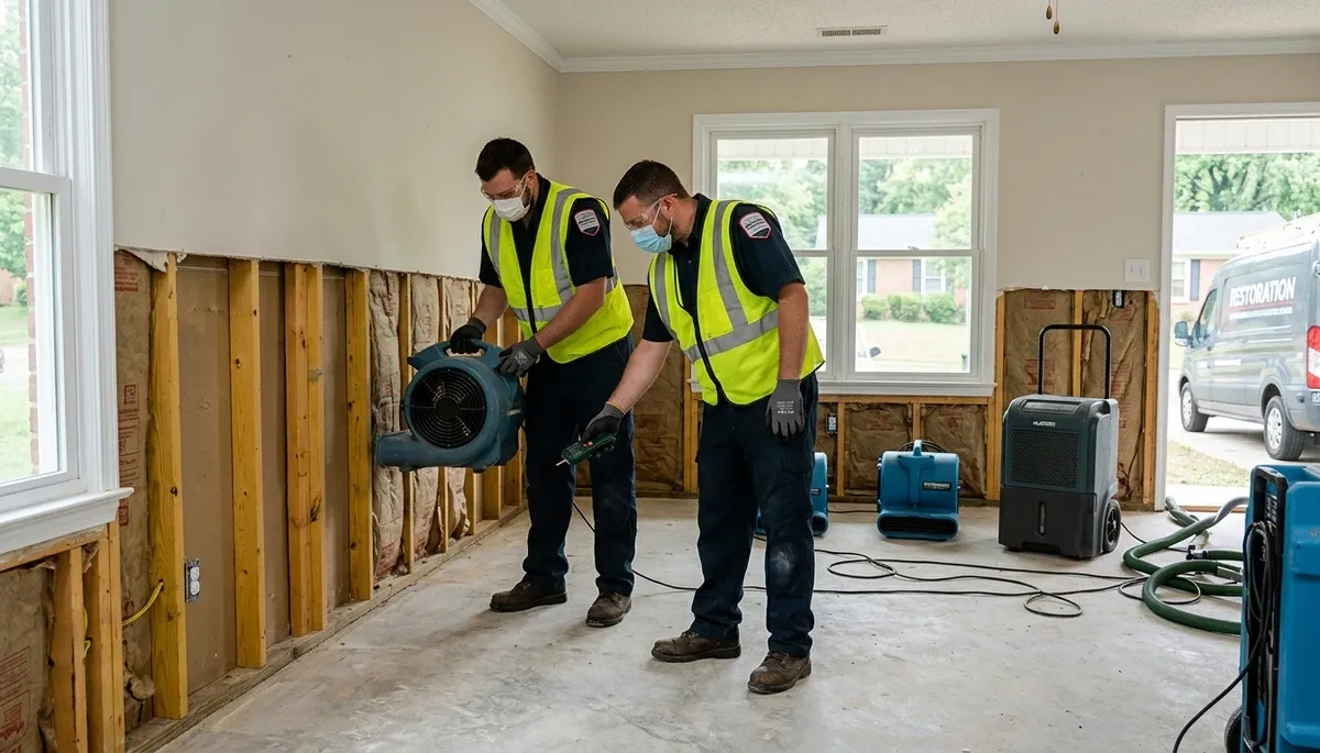 Water damage restoration team in Greensboro, NC serving local homes and businesses