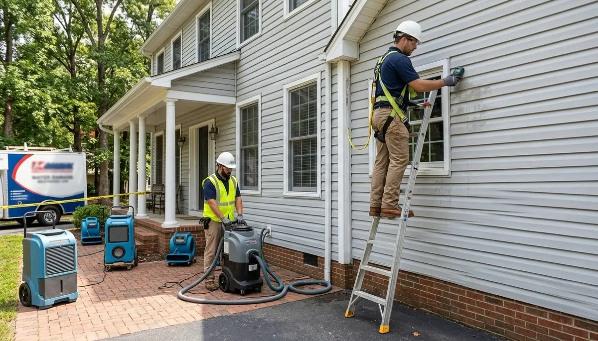 Water damage restoration team in Greensboro, NC serving local homes and businesses