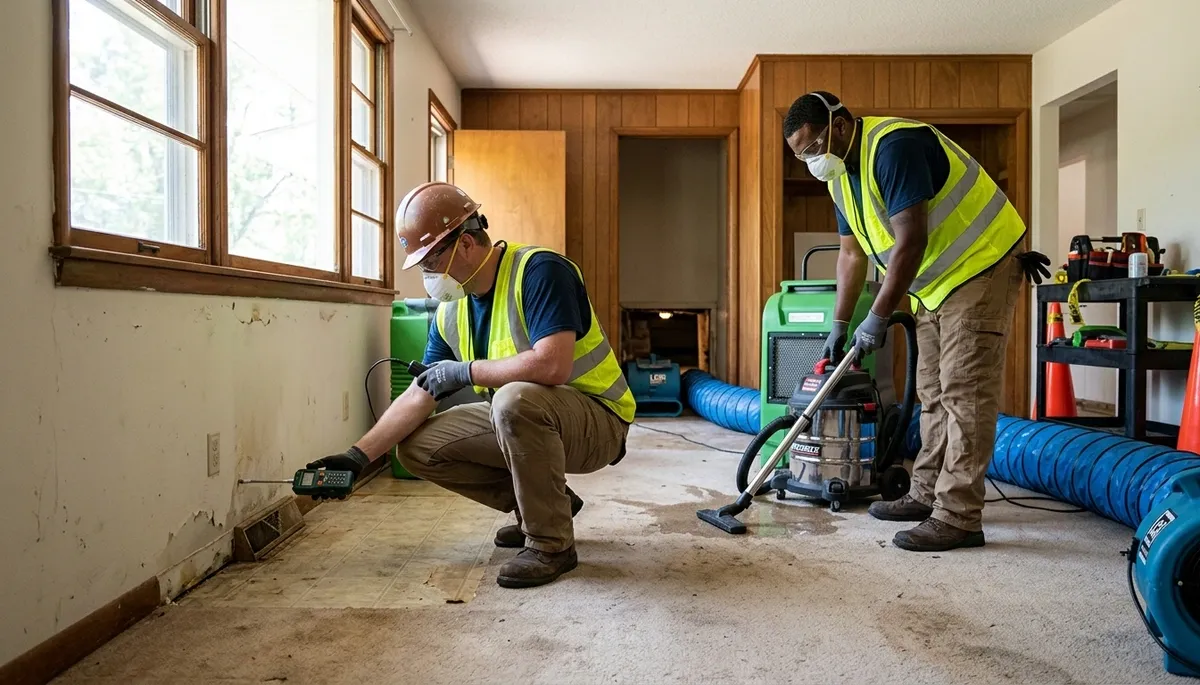 Water damage restoration team serving Greensboro, NC for fast cleanup and repairs
