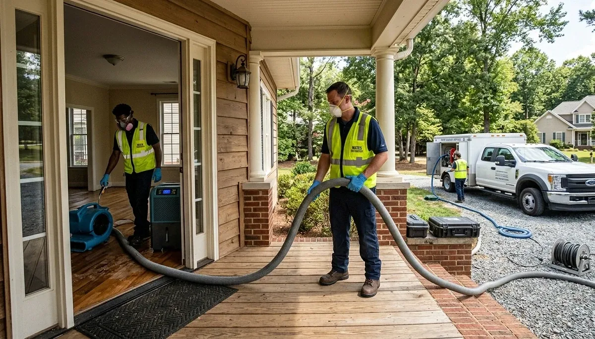 Water damage restoration team serving Greensboro, NC for fast property cleanup