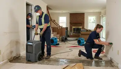 Water damage restoration team serving Greensboro, NC for emergency cleanup and drying